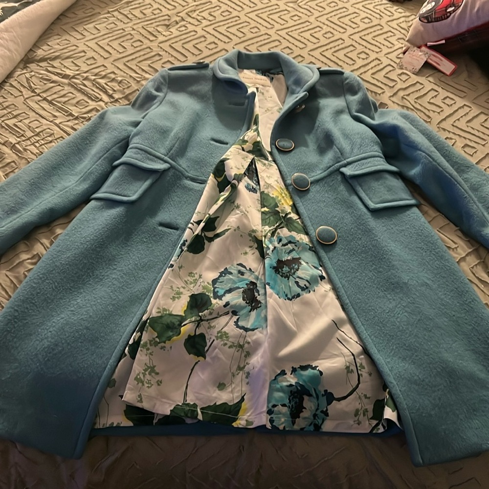 Banana Republic medium teal coat